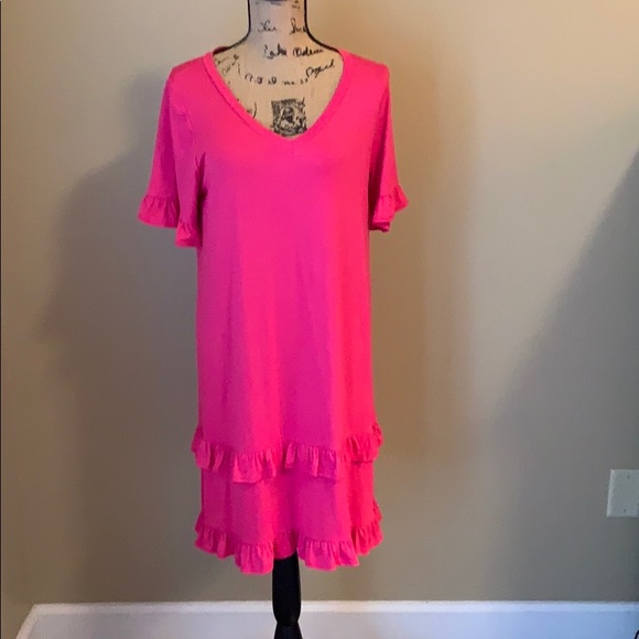 pink boutique long sleeve dress
